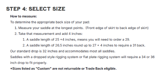 Saddle Right Pads