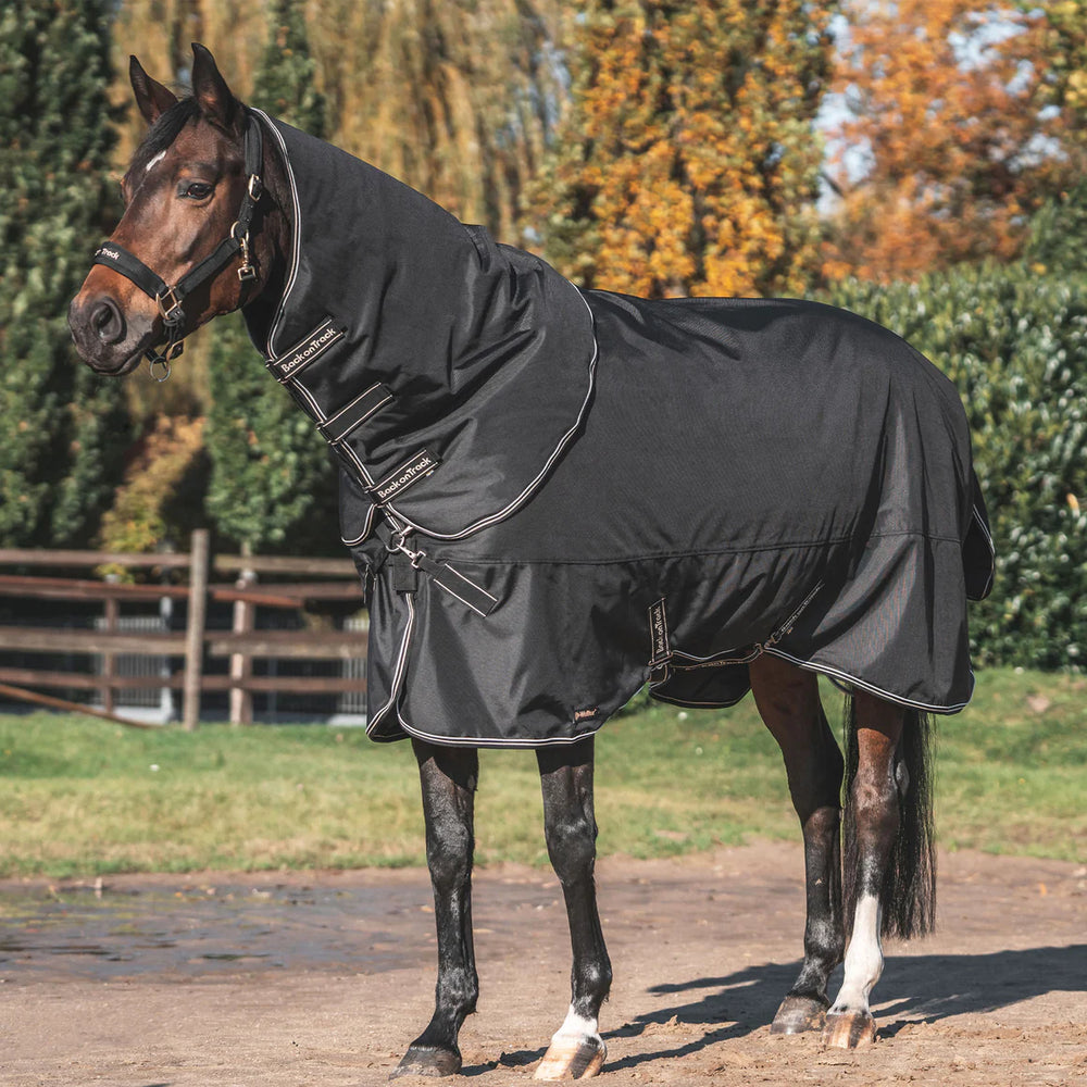 Obsidian Turnout Blanket with Neck Cover